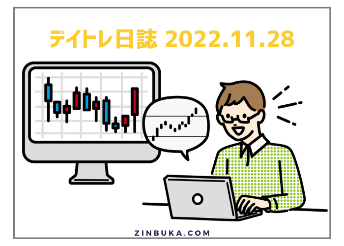 【デイトレ日誌】2022.11.28